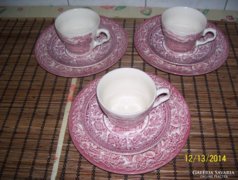 Teás-kávés csésze angol pink porcelán