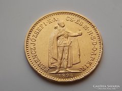 1894 évi arany 10 Korona aUNC/XF