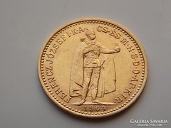 1904 évi arany 10 Korona aUNC/XF