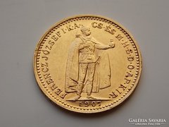 1907 évi arany 10 Korona aUNC/XF