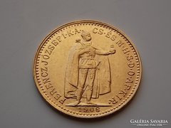 1908 évi arany 10 Korona aUNC/XF