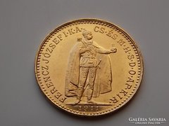 1911 évi arany 10 Korona aUNC/XF