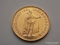 1912 évi arany 10 Korona aUNC/XF