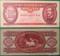 100 forint 1949 minta perforációval/2