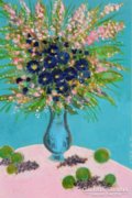 Böhm Lipót, Poldi: Virágok kék vázában