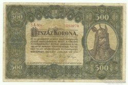 500Korona Budapest 1920 feb. 1. 