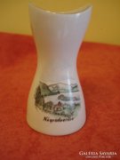 Aquincumi porcelán kis ibolyás váza