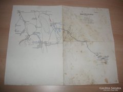 World War I military mobilization map original, somewhere in the middle of Ukraine
