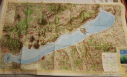 Balaton könyv, 1958 eredeti térkép melléklettel!