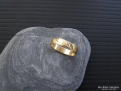 Férfi gyűrű, 60-as, 14 karátos, 2,6 gramm