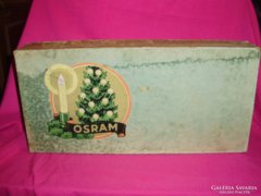 Régi OSRAM karácsonyi izzósor dobozában (O)