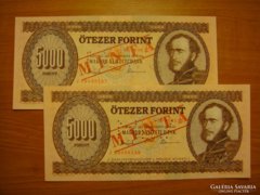 *** UNC 1993 -as 5000 forint MINTA  ***