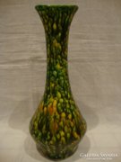 R.B. jelzett retro iparművész kerámia váza
