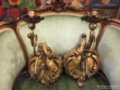 Barokk aranyozott falikar