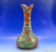 0B049 Régi jelzett SATSUMA japán porcelán váza