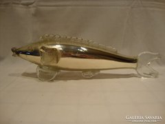 Tükröződő üveg hal szobor dísztárgy