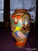 Japán Satsuma porcelán váza / 15,5 cm