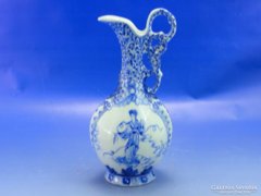 0B139 Régi kék fehér japán porcelán karaffa