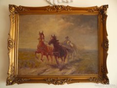 Kolozsváry lovasszekér festmény
