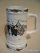 Sarreguemines beer mug