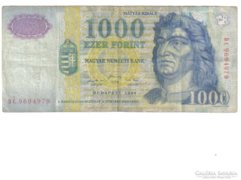 Ezer forint - 1000 Ft - DC 1999.