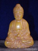 Jade-Jáde Buddha szobor-netsuke!
