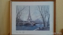 Francia akvarell eladó!