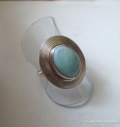 Larimar ezüst gyűrű, S 925-ös ezüst USA 8