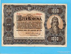 Nagyalakú 1000 Korona 1920 