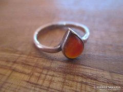 Karneol ezüst gyűrű