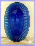 Kék üveg tányér