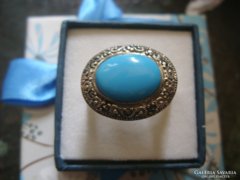 Gyönyörű türkizköves ezüst gyűrű