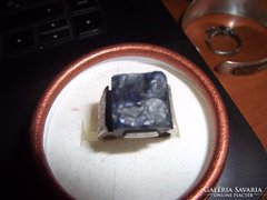 Rusztikus ezüst gyűrű / lazuli