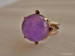 Gyönyörű antik orosz ametisztköves ezüstgyűrű