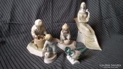 Zsolnay porcelán figurális csomag 5db 