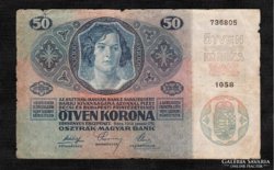 50 korona 1914 F.B nélküli