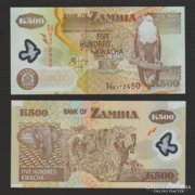 Zambia - 500 Kwacha - 2008 - UNC Hajtatlan