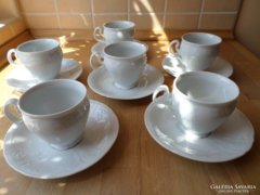 Bernadotte porcelán kávés készlet csésze + alátét 6 szett