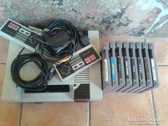 Nintendo NES + 8db játék