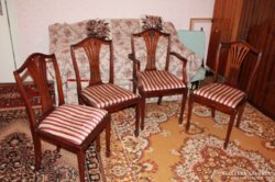 3 angol rózsafa szék és karosszék