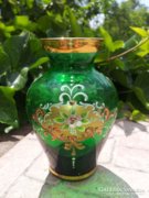 BOHEMIA ZÖLD VÁZA,