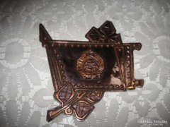 Retro copper plaque