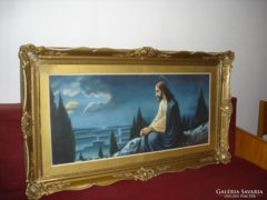 Szentgyörgyi: Jézus az olajfák hegyén - óriás, blondel keret
