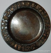 Lignifer is. Huge copper relief wall plate
