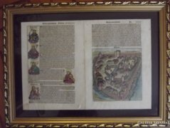 1493 Schedel krónika - magyar vonatkozású 2 lapja