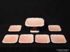 3899 Antik rózsaszín Schütz Cilli tortás készlet