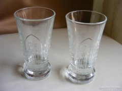 2 db Klosterfrau likőrös pohár