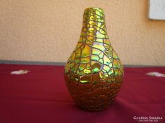 Zsolnay repesztett eozin mázas váza