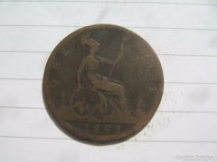 Anglia 1 Penny 1893