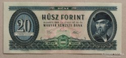 1965-1980 közötti 20 Forintos bankjegyek